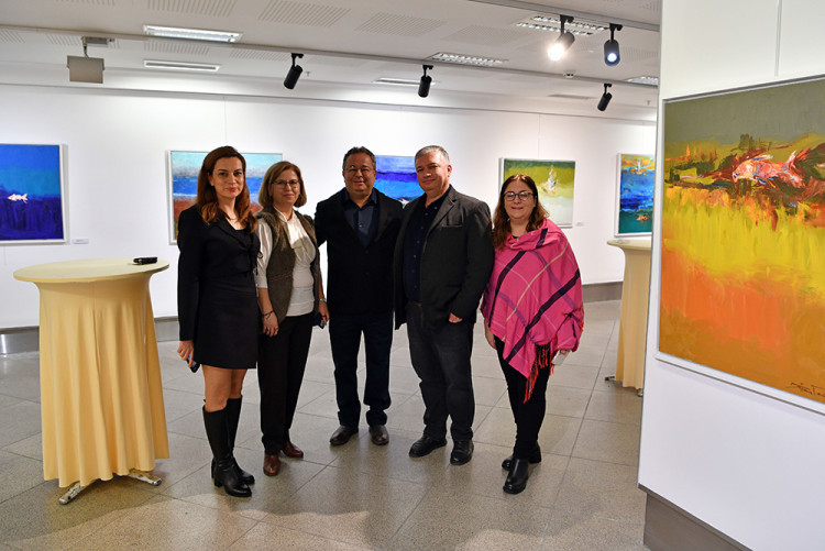 İhsan Doğrusöz “Denizcinin Günlüğü; Minimal İmgeler” Resim Sergisi Açıldı